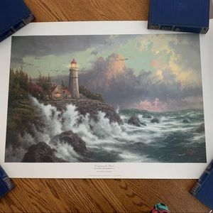 Thomas Kinkade Lithograph - “Conquering the Storms”